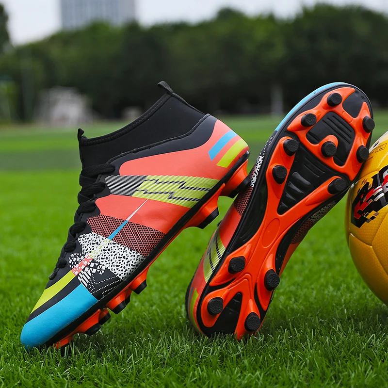 Soccer Shoes Men AG Cleats Football Boots Kids Sports Men's Professional Trainer Anti-slip Athletic Sneakers | Спорт и