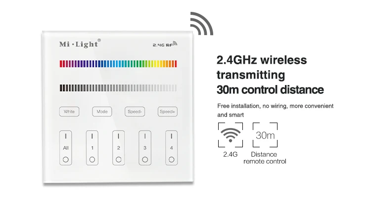 Mi light B3 4-зонный RGB/RGBW и регулировка яркости умная панель дистанционного
