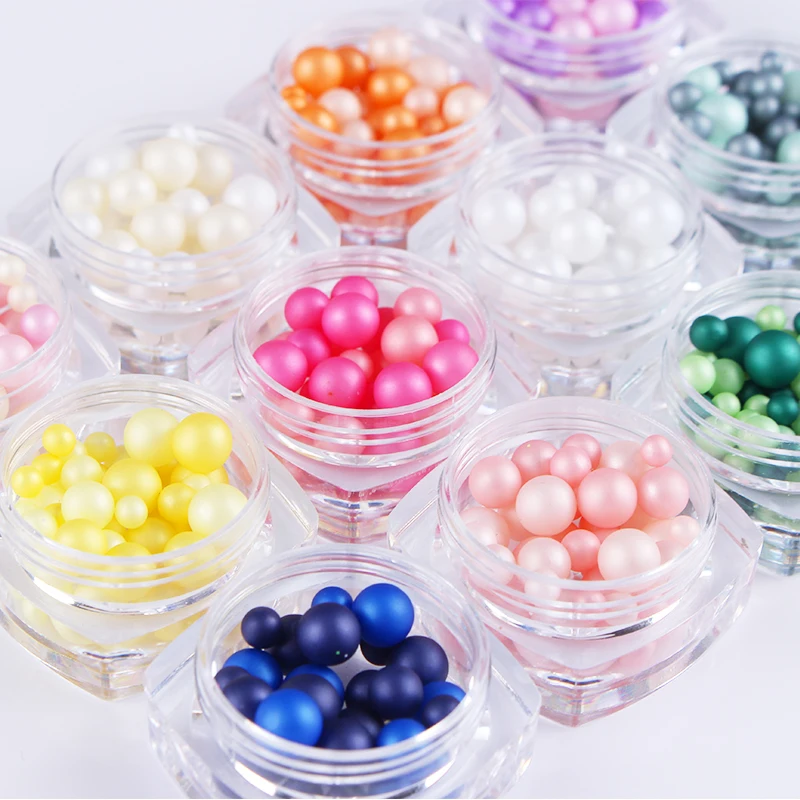 1 коробка жемчуг морской ракушки цветные матовые Стразы для ногтей