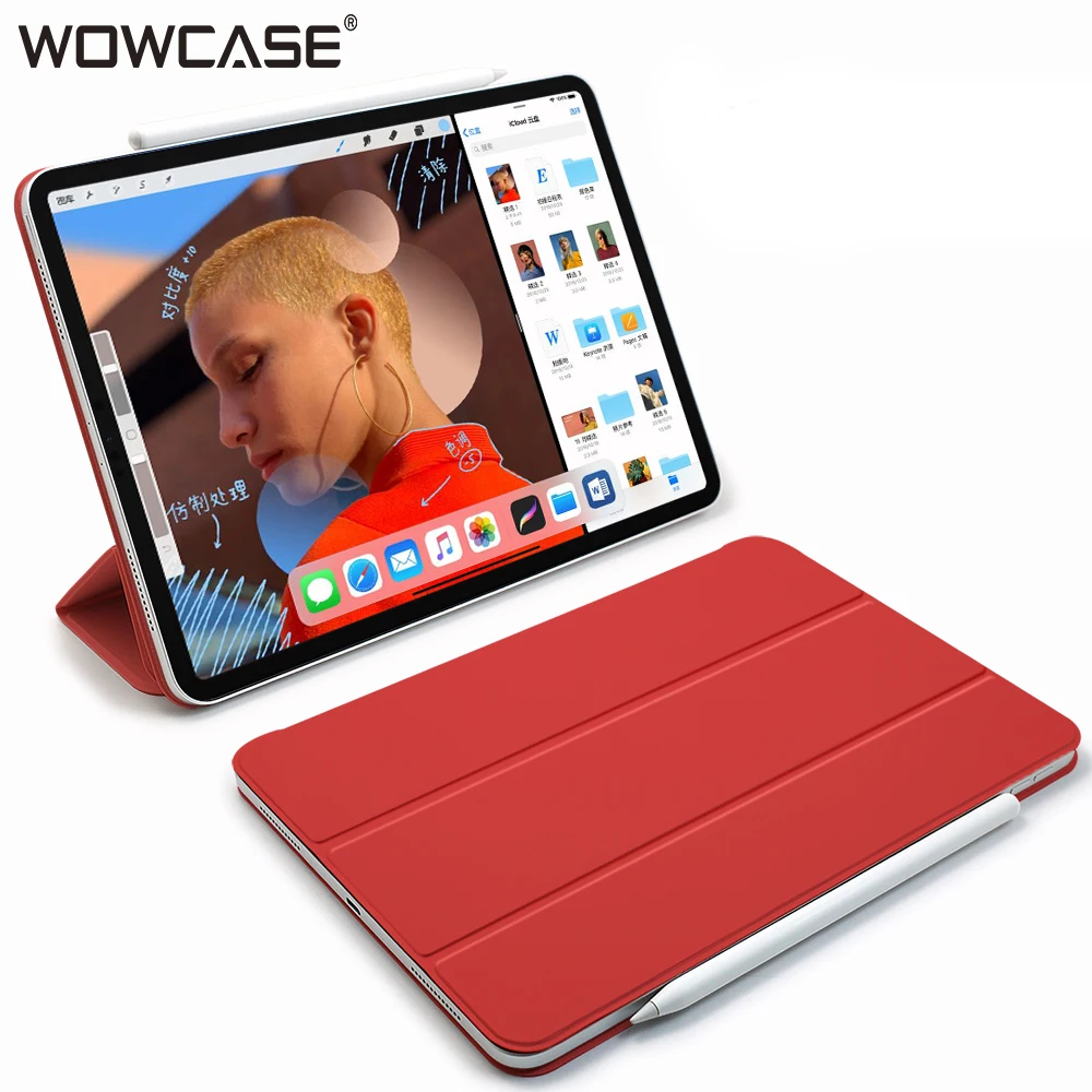 1:1 оригинальный Умный Магнитный чехол для iPad Pro 11/12.9 2018 s Auto Sleep Wake Up Чехол 12