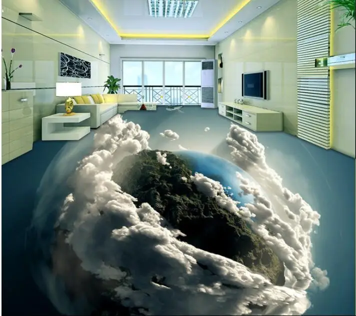 3 d ПВХ напольное покрытие пользовательская фотография водонепроницаемое