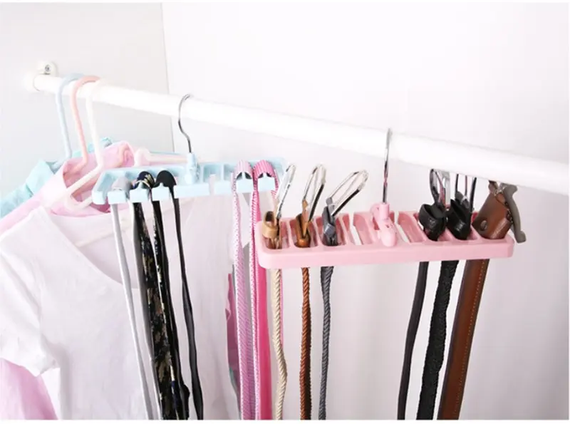 IVYSHION вращающиеся Галстуки, вешалка для шарфов, держатель для шкафа, отделочная стойка для галстука, органайзер для шкафа, пластиковая стойка для хранения