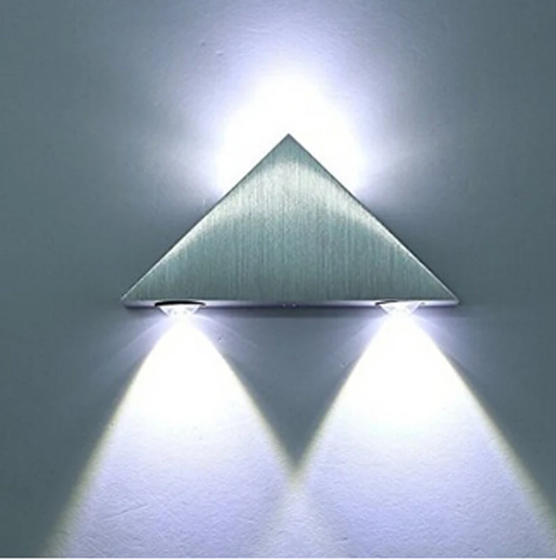 Алюминиевый треугольный светодиодный настенный светильник Kitop 3 Вт | Лампы и