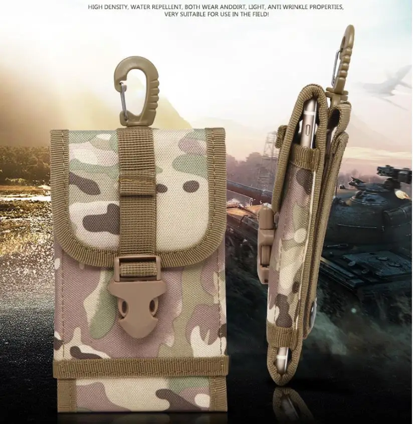 Военная Тактическая камуфляжная поясная сумка, сумка для походов, кемпинга, карманная поясная сумка, Открытый Чехол для телефона, карман для охоты
