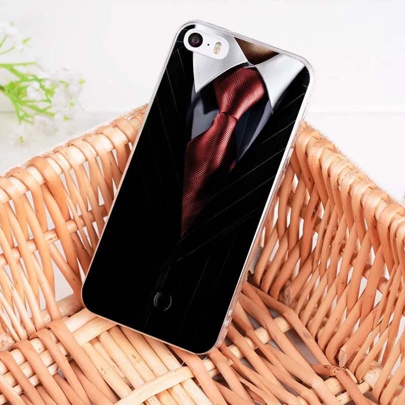 Чехол MaiYaCa Dark Suit Mystery Man Black Scrub из мягкого ТПУ для iPhone 8 7 6 6S Plus X 5 5S SE 11pro | Мобильные