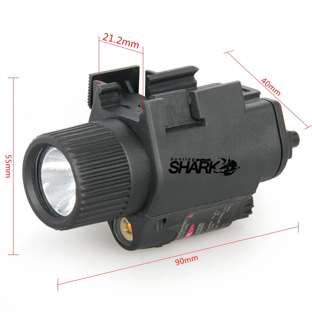 Тактический белый светильник TRIJICON, охотничье оружие, фонарик с красно-зеленым лазерным прицелом для шлема, охотничьего HS15-0003R