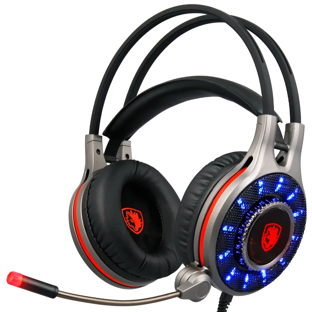 Новый SADES R11 Игровые наушники 7 1 Surround Sound эффект вибрации компьютер гарнитура