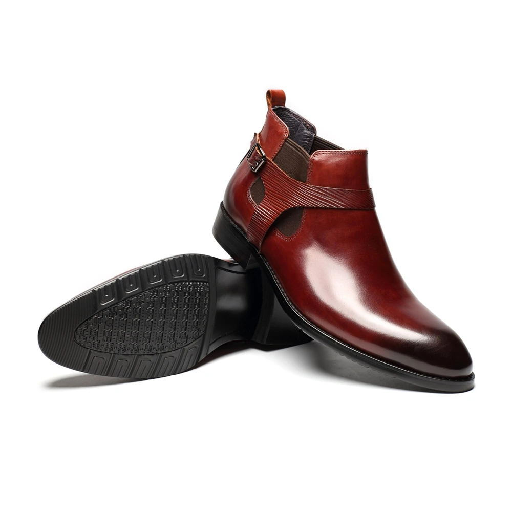 Мужские модельные ботинки из натуральной кожи ботильоны со шнуровкой и острым