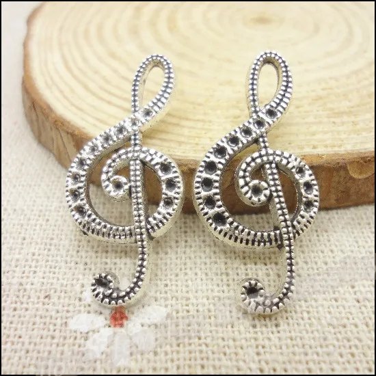 Подвеска из тибетского сплава 13 шт. подвеска в виде музыкальной нотации подходит