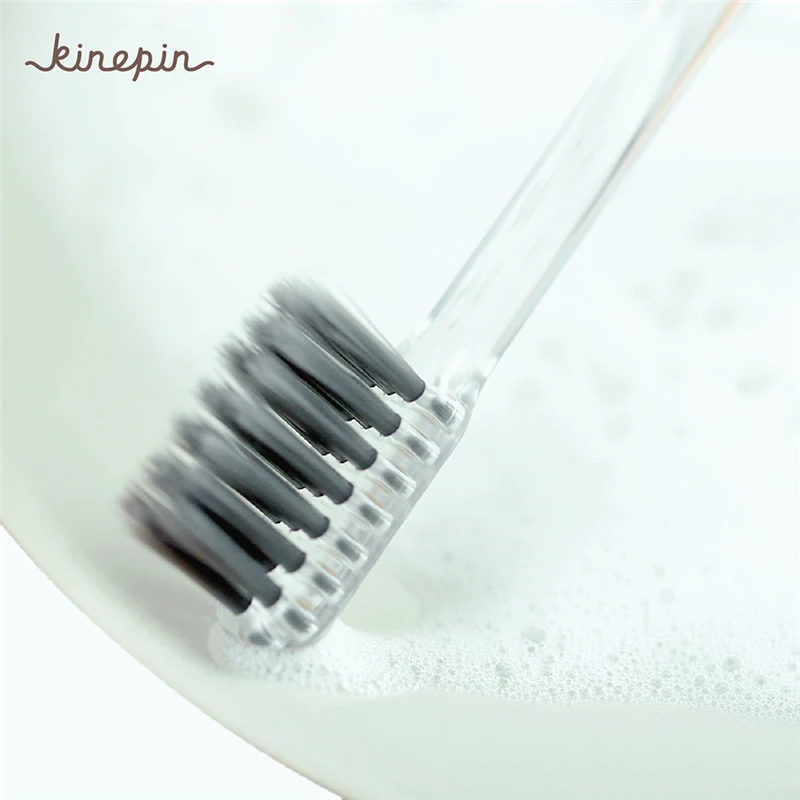 1PC Newest Binchotan Travel Toothbrush Creative Health Portable Cartoon printing Handle Soft Brush Hair Tooth with Holder | Красота и