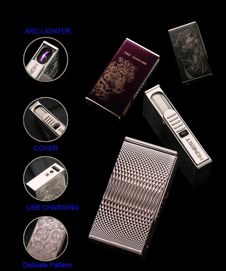 Новая высококачественная честная электрическая зажигалка с гнездом usb arc тонкая