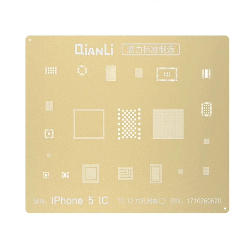 Qianli 3D IC чип набор трафаретов для пайки BGA Оловянная растительная сетка для припоя нагревательный шаблон для iPhone XS 8 7 6S 6 5S 5