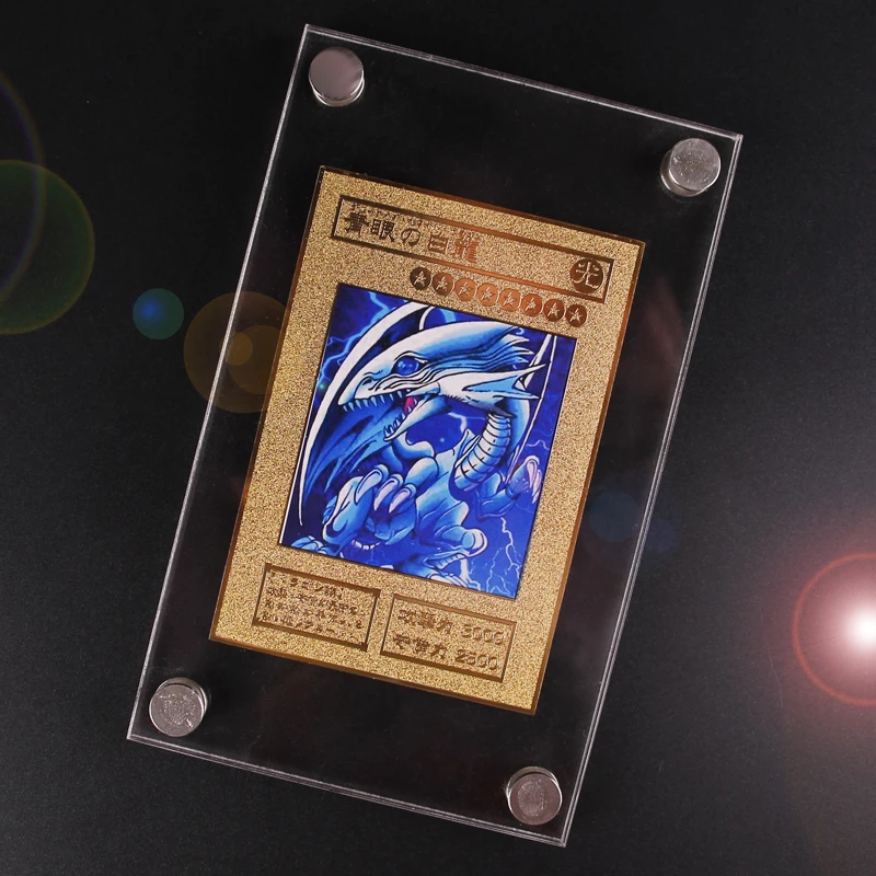 Дуэль Монстры YU GI OH гальванический цвет Золотая карта японский Золотой глаз белый дракон VOL Edition коллекция карты Дети игрушка в подарок