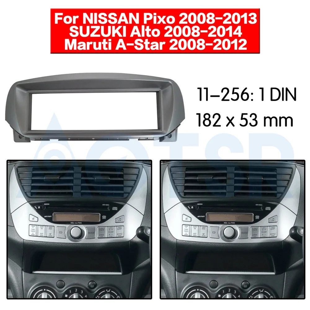 

2 din радиоприемник для NISSAN Pixo /SUZUKI Alto Maruti A-Star 2009 + Установочное крепление для стерео аудио панели комплект для приборной панели Рамка адаптер