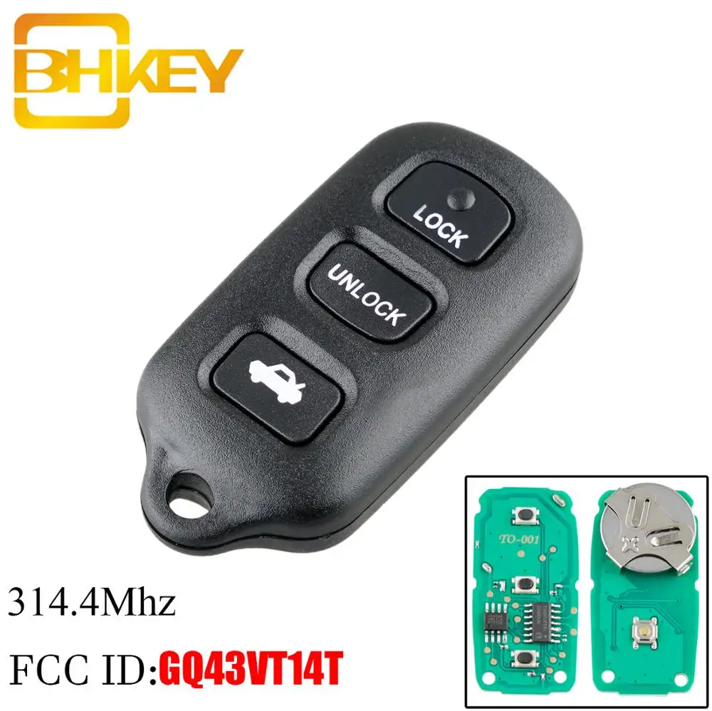 4 кнопки памяти 314 МГц для Toyota GQ43VT14T Camry Solara Corolla Matrix Sienna 4runner 1997 2007|Ключ от авто| |
