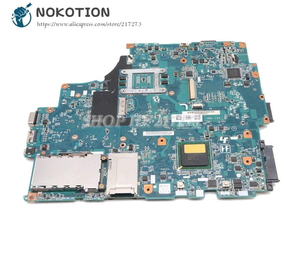 Материнская плата NOKOTION для ноутбука Sony VGN FW FW29 FW35F FW37 FW48E модель 1P 0091J01 8010 M763 A1734502A