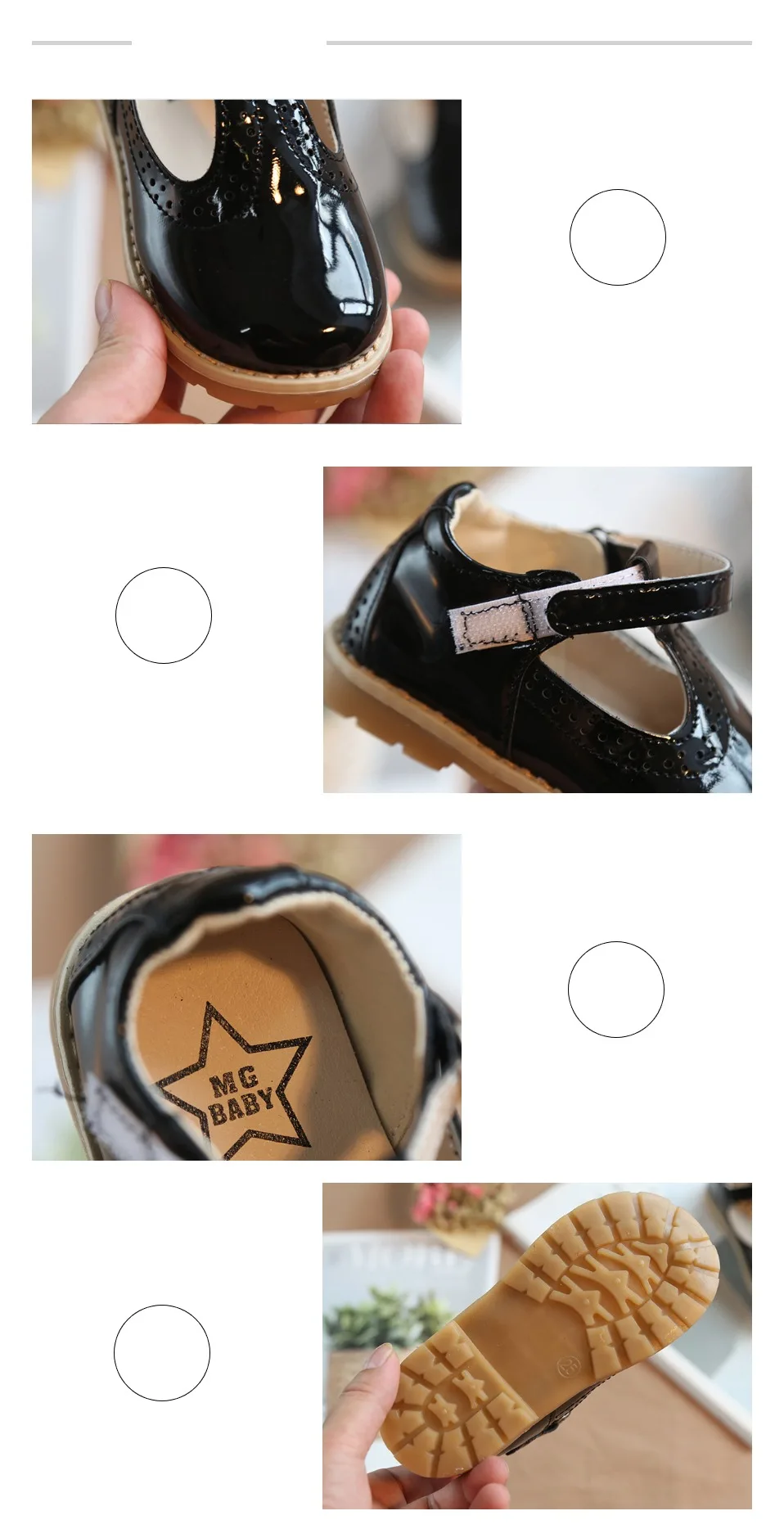 Kid Girls Leather Shoes Princess Spring Autumn Children's Shoes School Girl Casual England Retro Wedding Party Dance Shoes