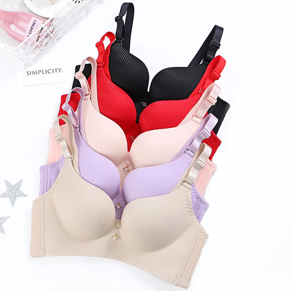 

Бюстгальтер пуш-ап женский с глубоким V-образным вырезом, пикантный Бралетт, нижнее белье без косточек, размеры 30-40, чашка A, B, C, D