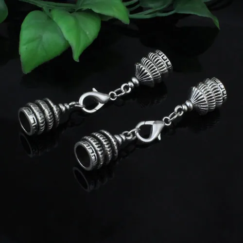 10 компл./лот модный набор наконечников из цинкового сплава подходит для шнура 7 5