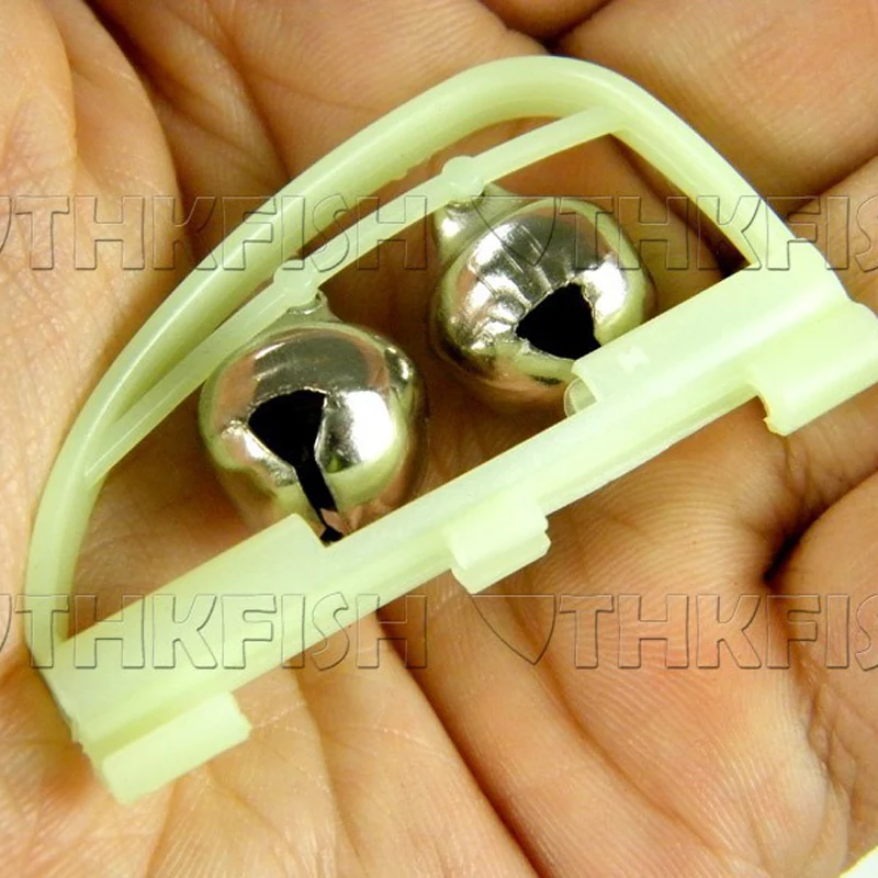 10 шт./лот светящийся морской Фидер для рыбалки рыболовный колокольчик с двумя