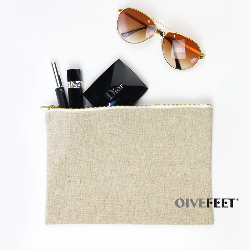 OIVEFEET LGC209 винтажная натуральная простая Льняная сумка из искусственной кожи с