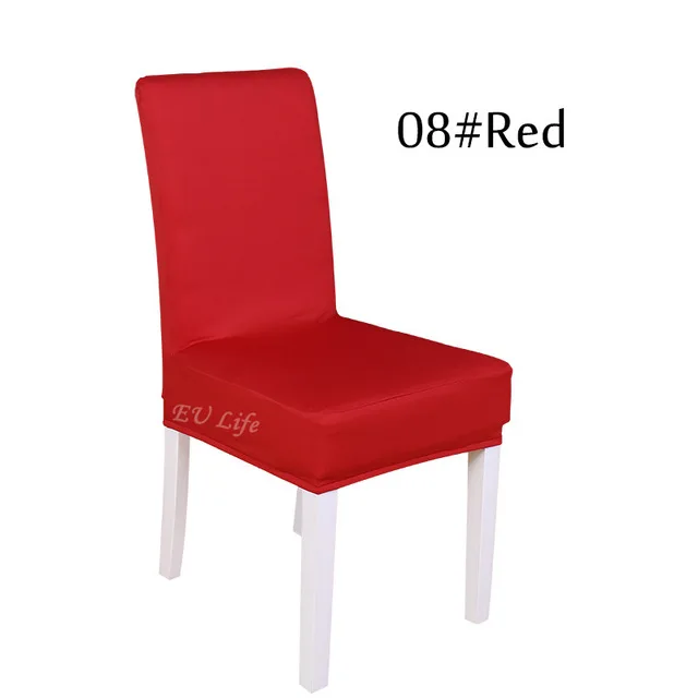Red 1 шт. обеденный зал стрейчевый спандекс чехлы для стульев cadeira протектор Slipcover Декор housse de chaise для sillas bone silla gorras - Цвет: Red