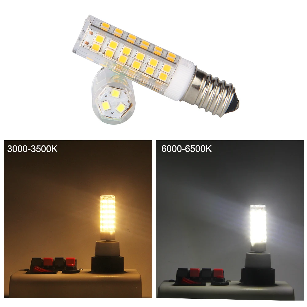 AC 220V E14 LED Lamp 5W 7W Mini LED Corn Bulb SMD 2835 Replace Halogen Chandelier Lamp images - 6