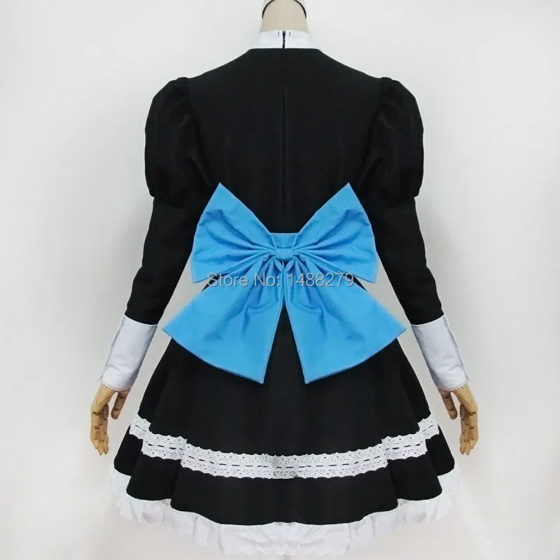 Аниме трусики и чулочки с поясом для костюмированной вечеринки черное платье