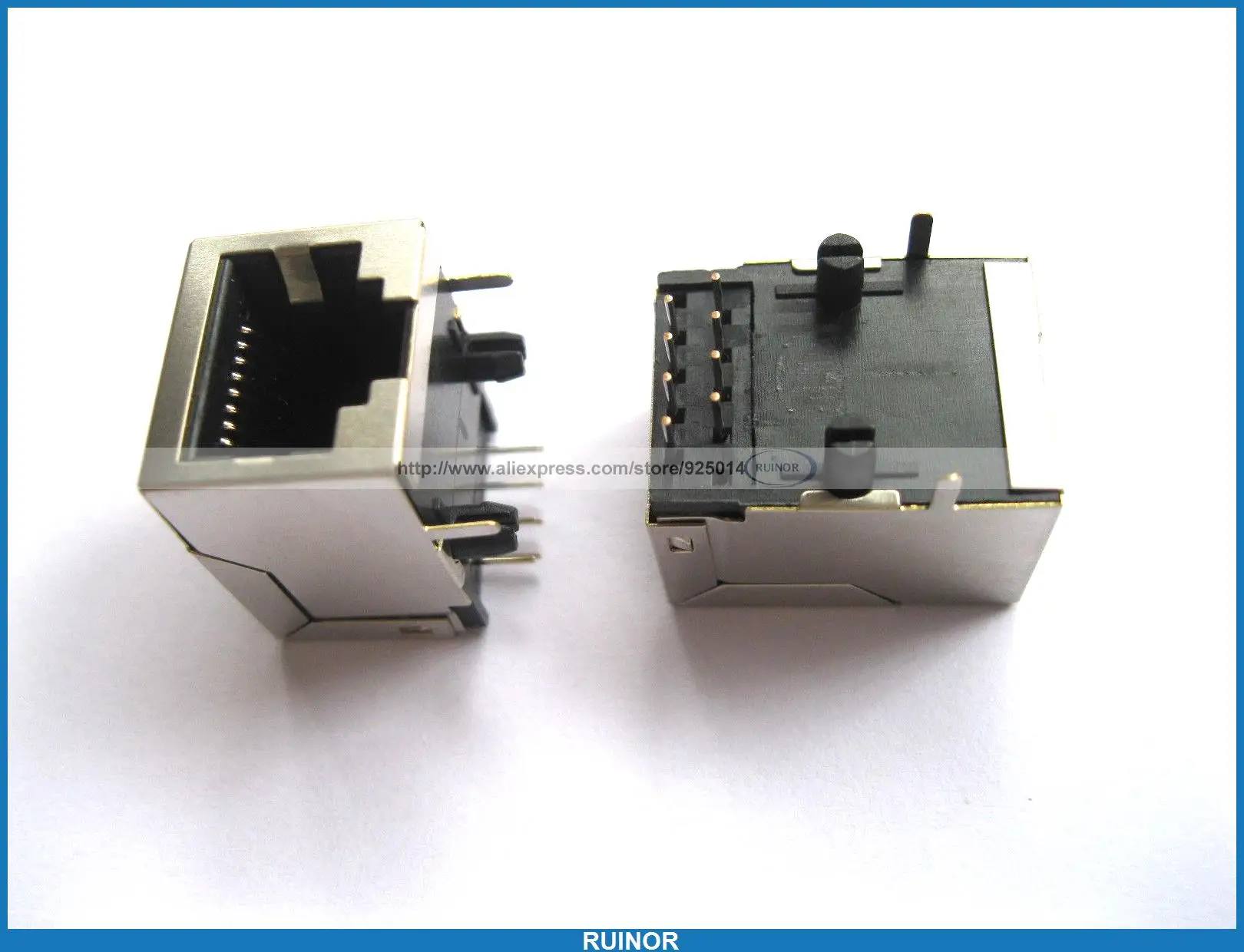 50 Pcs RJ45 Modular Network PCB Jack 59 8P LAN Connector