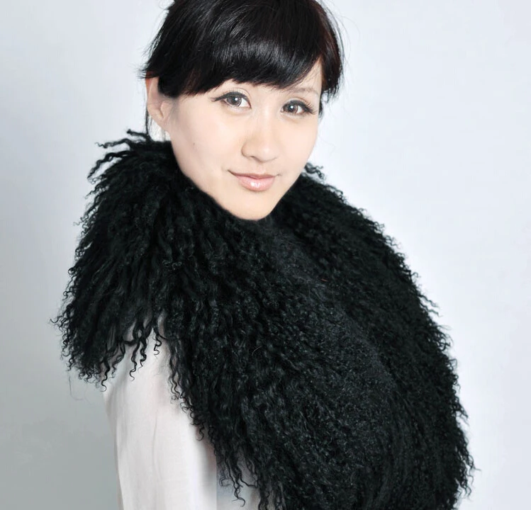 Женский зимний воротник Супер оптовая продажа из натурального монгольского меха