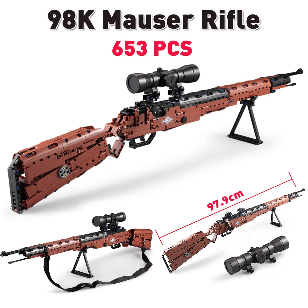 

2019 New 98k ak47 M4A1 UZI toy gun toy model building blocks compatible technics bricks educational toys for children boys