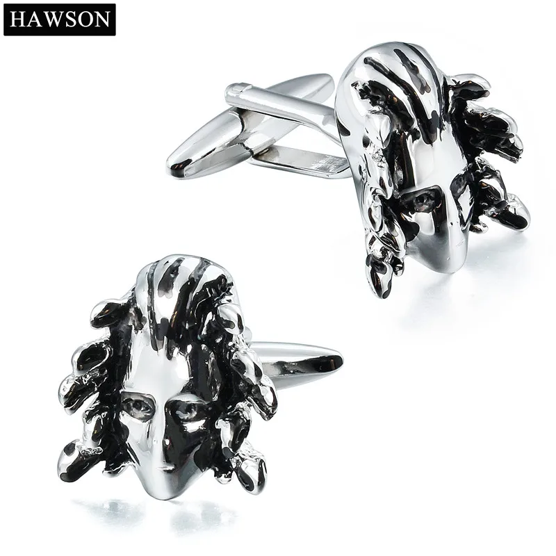 

HAWSON Brand Men's Character Cufflinks Novelty Skull Designer Men's Shirt Cuff Links Party Gift