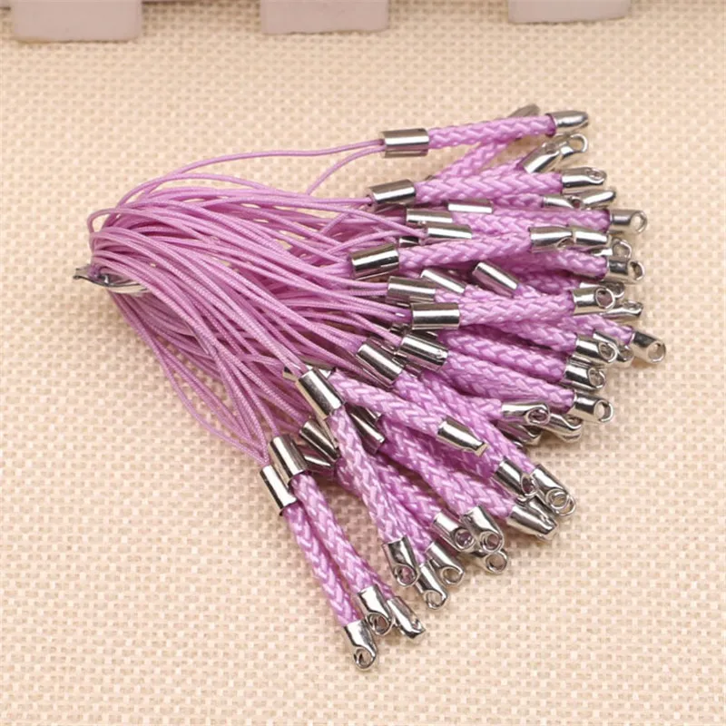 100 шт./лот ремешок для шнурка сотового телефона петли мобильные ремешки