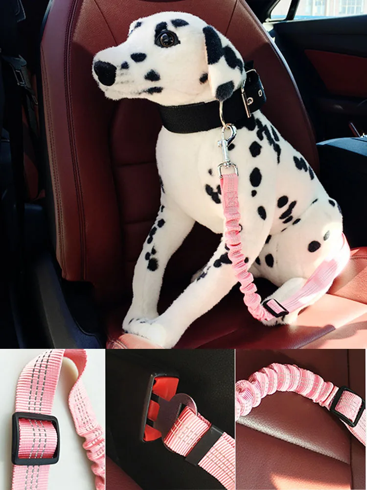 Поводок для ремня безопасности собак и кошек эластичный ремень банджи