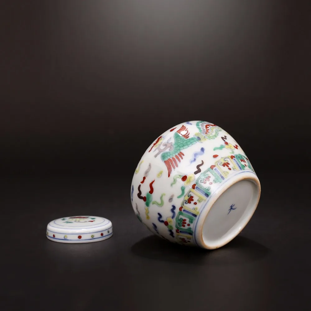 Цзиндэчжэнь керамический резервуар для хранения чайник ручная роспись Синие и