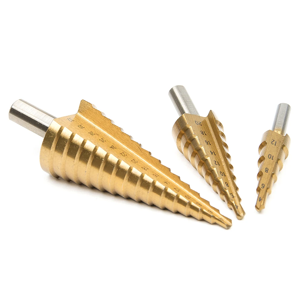 Набор ступенчатых конусных Сверл из быстрорежущей стали для 4 12/20/32 мм 3 шт.|tool