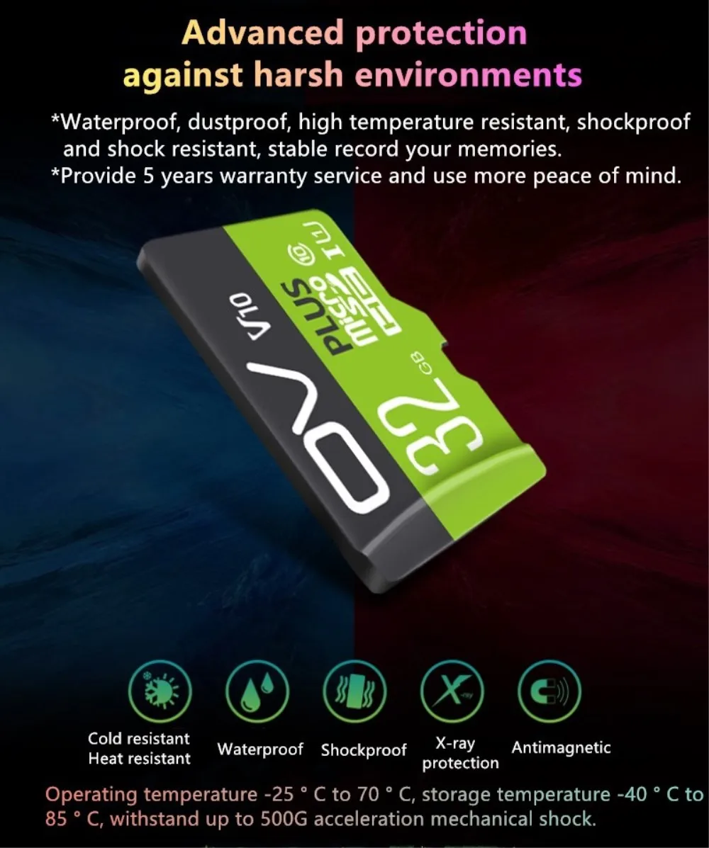 Карты памяти TF(Micro SD) карта памяти на 32 ГБ карта U1 C10 высокое Скорость плюс версия узнать Скорость Max 98 МБ/с. с адаптер