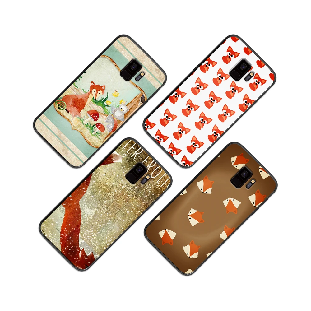 Животные Милая лиса мягкий чехол для телефона Samsung Galaxy S6 S7 S8 S9 S10e Plus Note 8 9