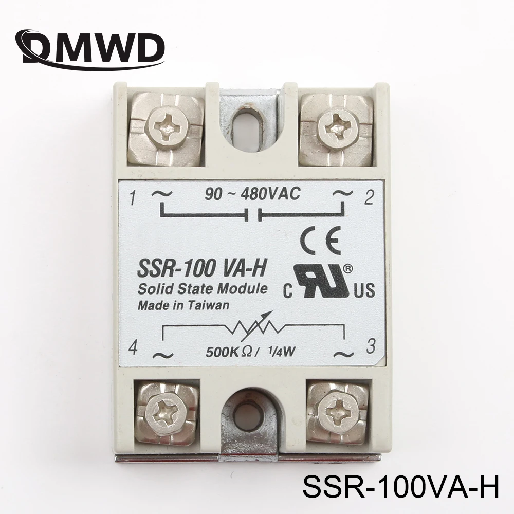 DMWD твердотельное реле SSR-100VA-H 100A SSR 100VA H тип сопротивления регулятор напряжения твердотельный регулятор сопротивления