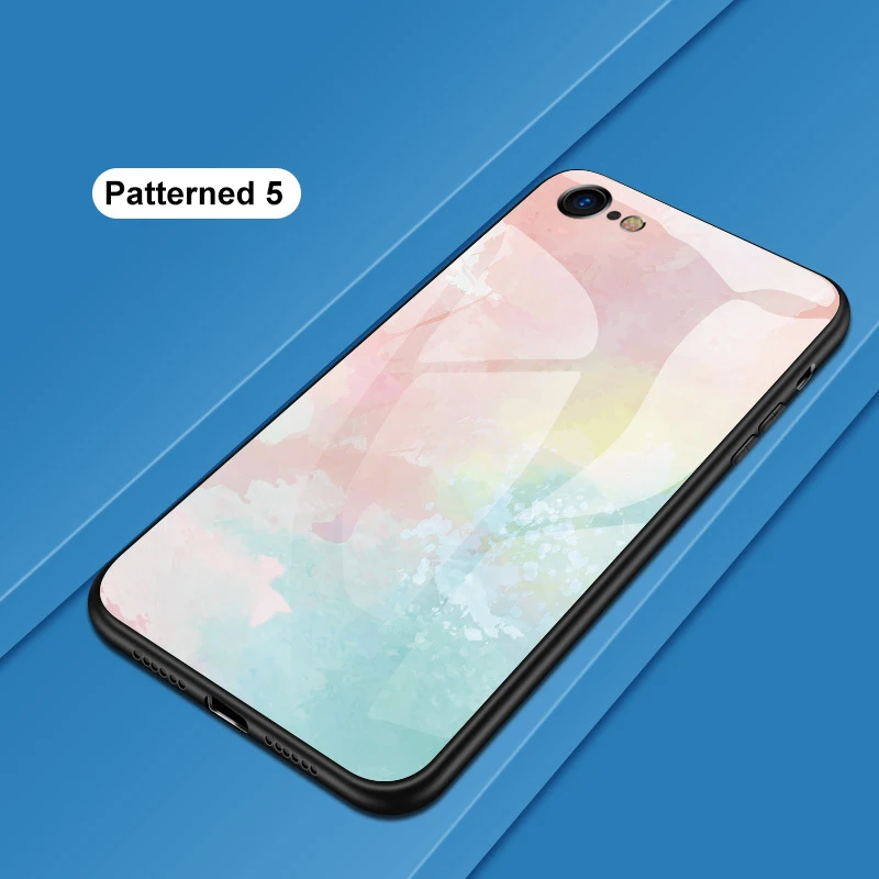 Роскошный чехол для телефона для iPhone 5, 5S, SE, 6, 6S Plus, 7, 8 Plus, чехол из закаленного стекла, чехол для iPhone X, XR, XS, Max, 11 Pro MAX