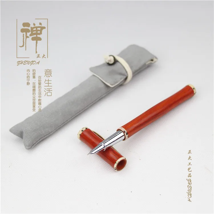 Ручка сандалового дерева Zhengda оригинальная ручка героя деревянная для письма