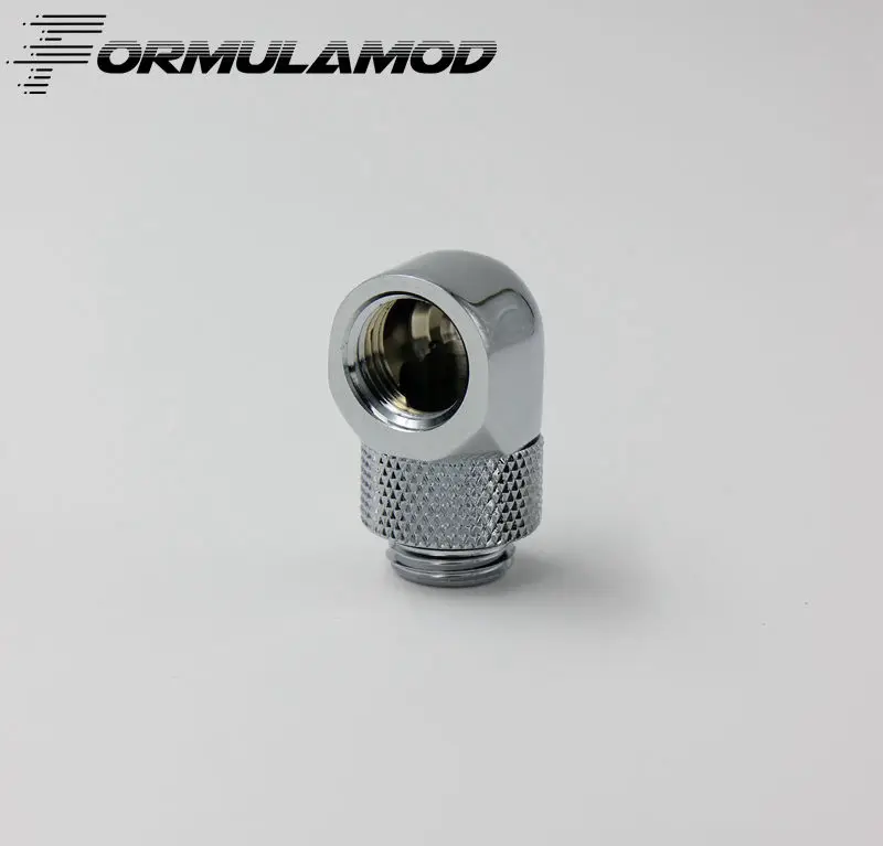 FormulaMod Fm 90DX черный серебристый G1/4 ''резьба 90 градусов Поворотный фитинг адаптер