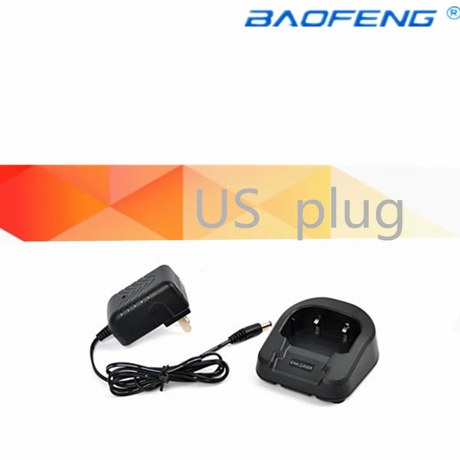 2pcs Baofeng UV-82 100-240V Battery Charger CH-8 For Walkie Talkie 89 8D UV-83HP Two Way Radio EU or US Plug | Мобильные телефоны и
