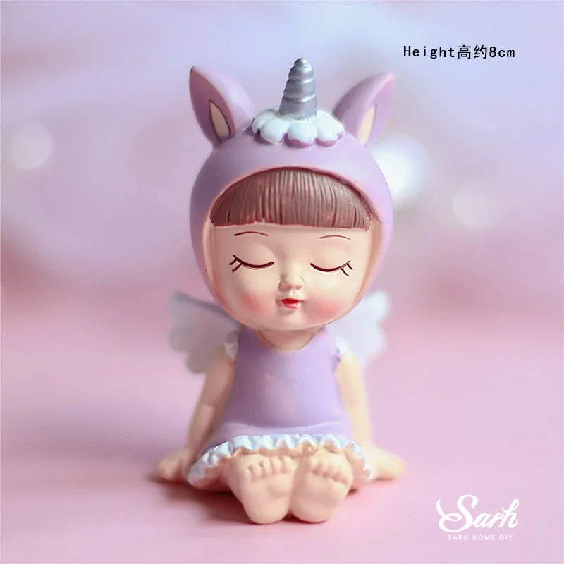 Sitting unicorn girl Сидя Единорог мальчик девочка украшения с днем рождения детей торт Топпер для Валентина Свадебная вечеринка принадлежности выпечки прекрасные подарки - Цвет: Sitting unicorn girl