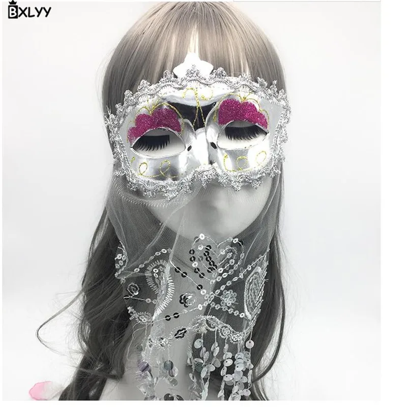 BXLYY горячая маска на Хеллоуин танец живота годовая Маскарадная маска вечерние индийские ветряные маски маска с вуалью рождественские украшения подарок. 7z