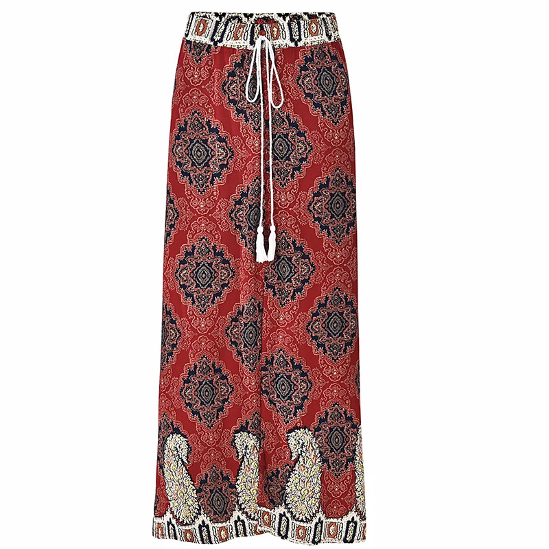 Colysmo Женская длинная юбка с цветочным принтом богемная Boho летние пляжные макси