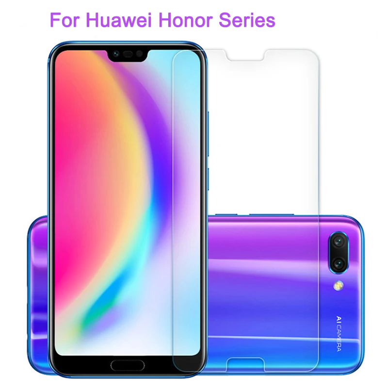 Чехол из закаленного стекла для Huawei Honor 8x10 защитная пленка экрана 9 lite 8 pro 8c 9i 8x