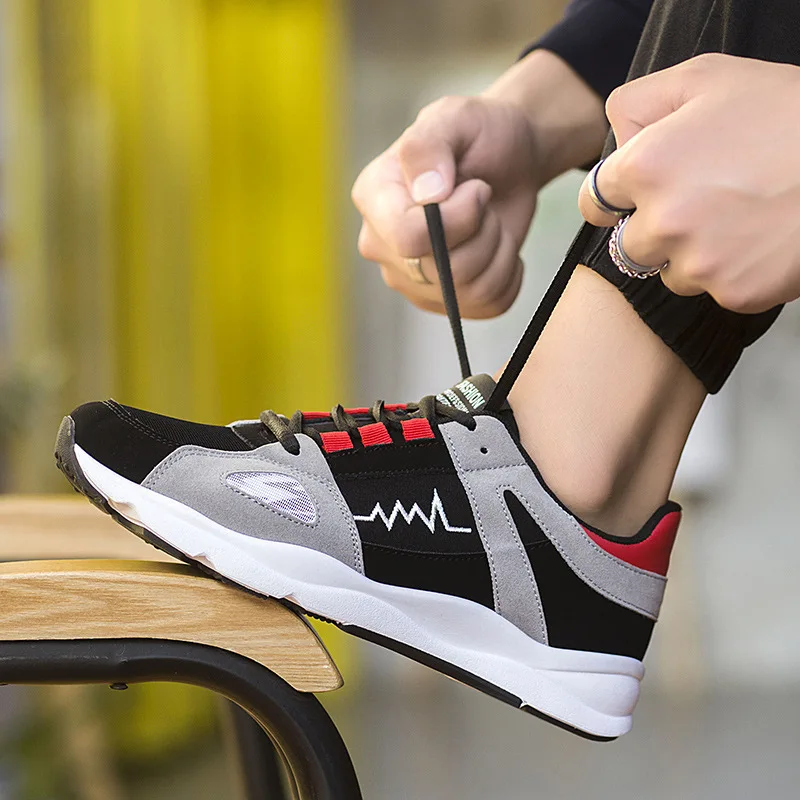 HANWILD Brand Men Running Shoes Spring and Autumn Breatable Sport Comfortable Sneakers Net Athletic of 2017 New | Спорт и