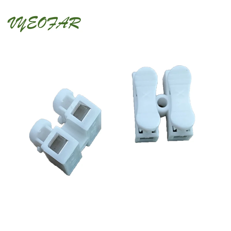 

Hot Sale 500Pcs 2 way Spring Push Quick Wire Connector LED Strip Electric Wire Connector wiring terminal Splice Crimp Terminal