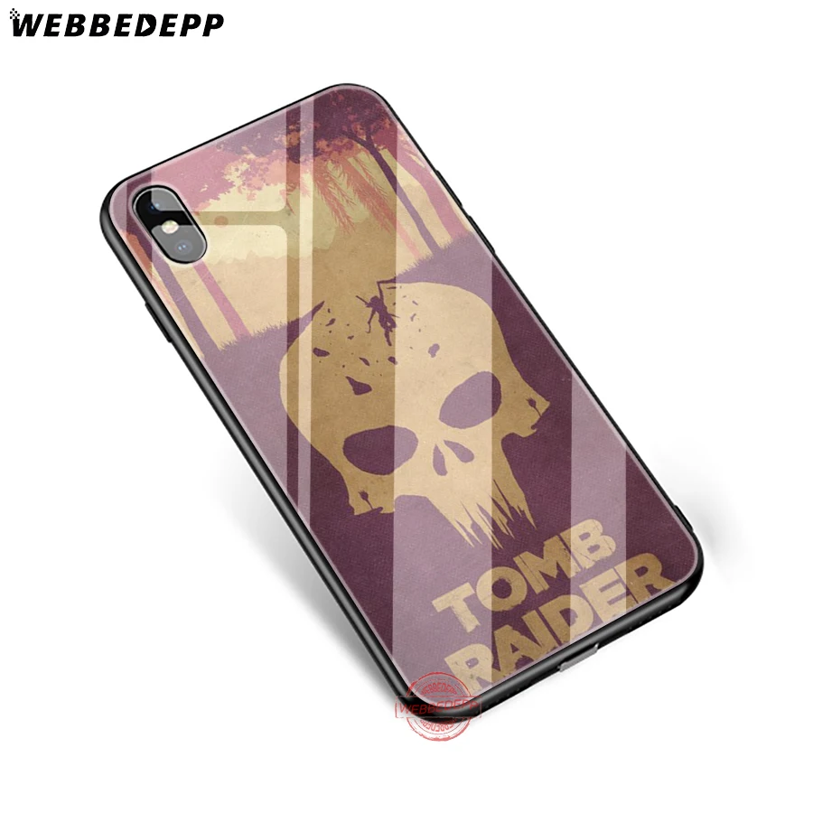 WEBBEDEPP Tomb Raider 2018 Tempered Glass Phone Case for Apple iPhone XS Max XR X 8 7 6S Plus 5S SE | Мобильные телефоны и